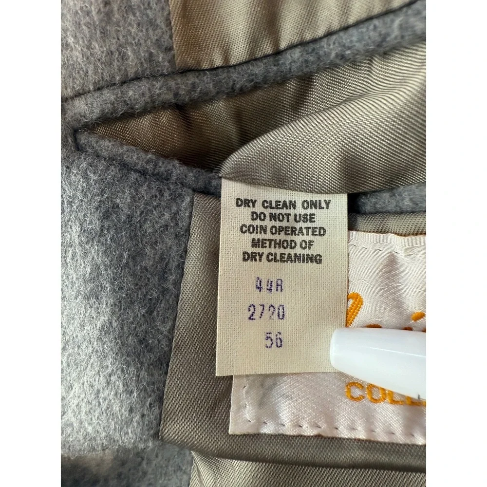 VTG Mainline Collection Men Sports Jacket Gray Wool Cashmere‎ Old Money Office